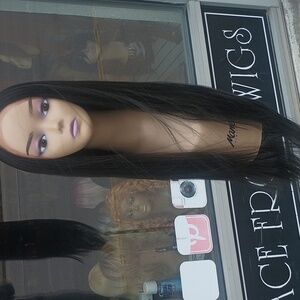 Long long lace front wig